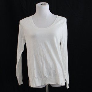 White Scoop-neck Sweater